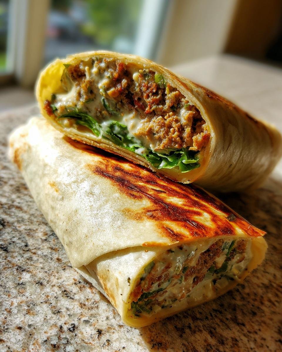 Creamy Minced Meat Shawarma Wraps - detail 3