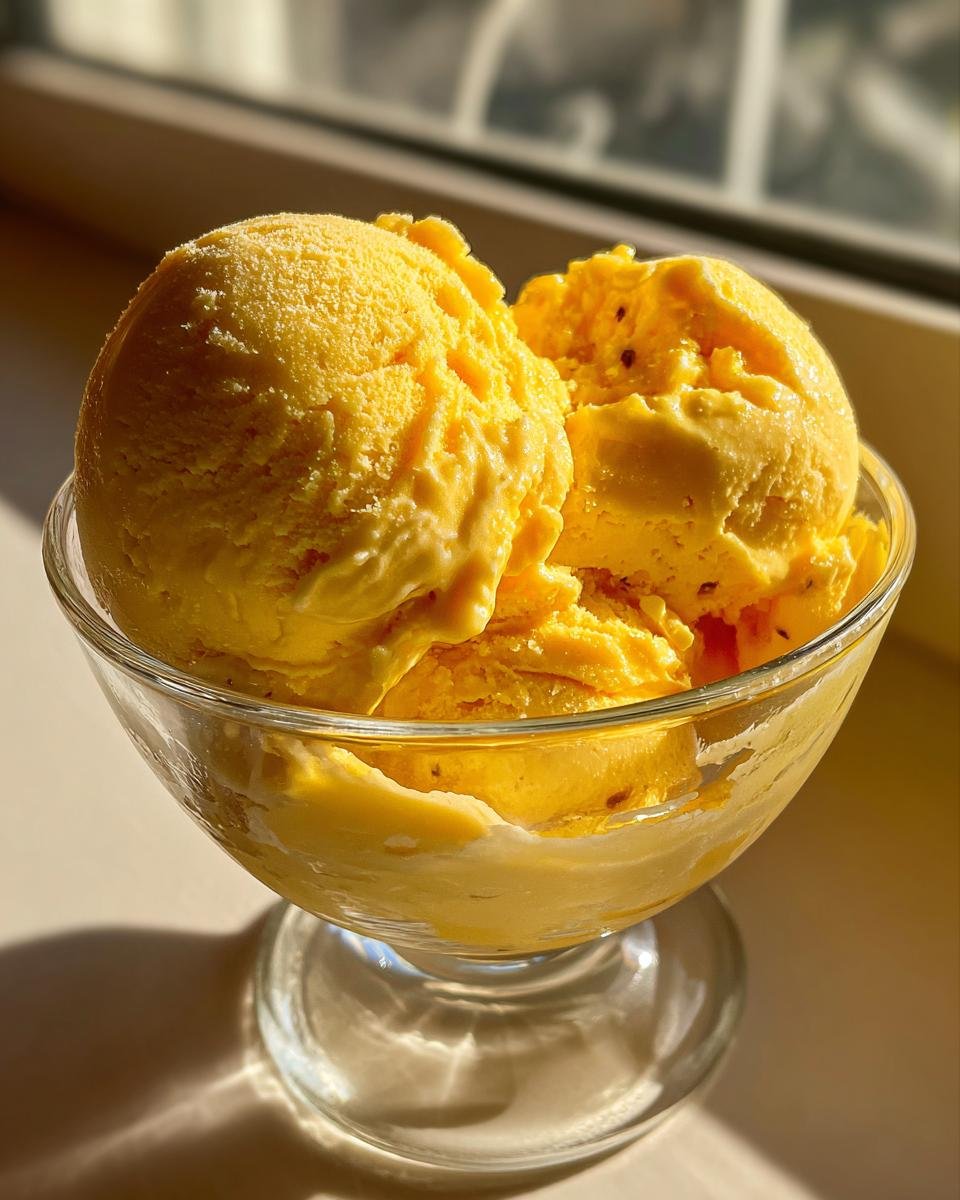 Creamy Passion Fruit Ice Cream - detail 1