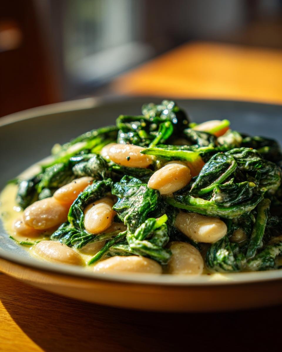 Creamy Spinach and White Beans - detail 1