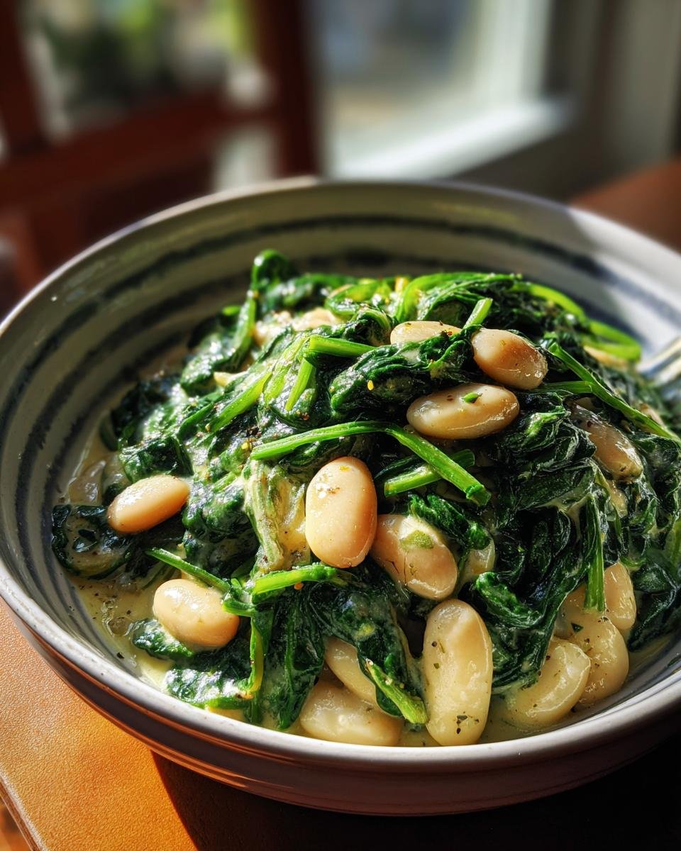Creamy Spinach and White Beans - detail 3