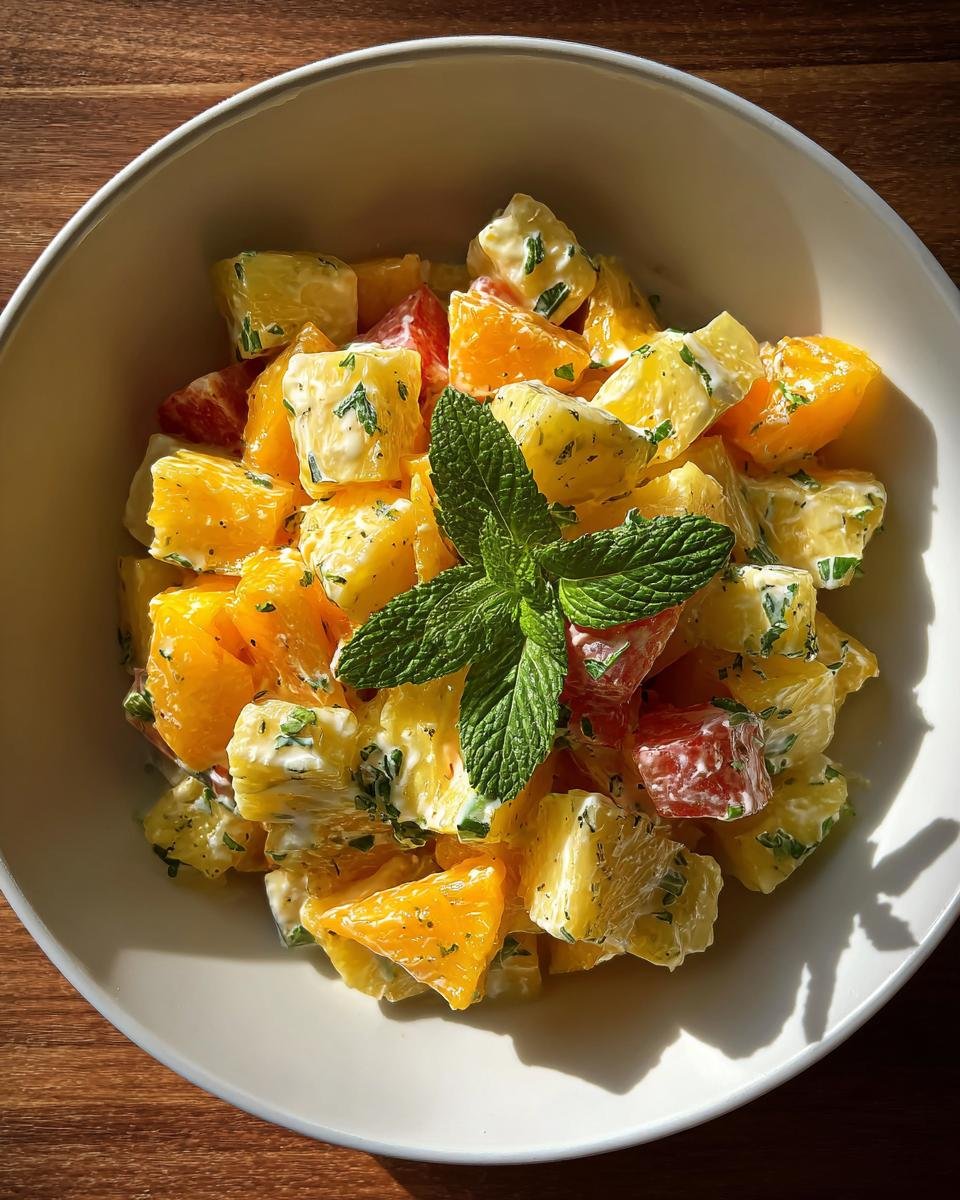 Creamy Tropical Fruit Salad - detail 2