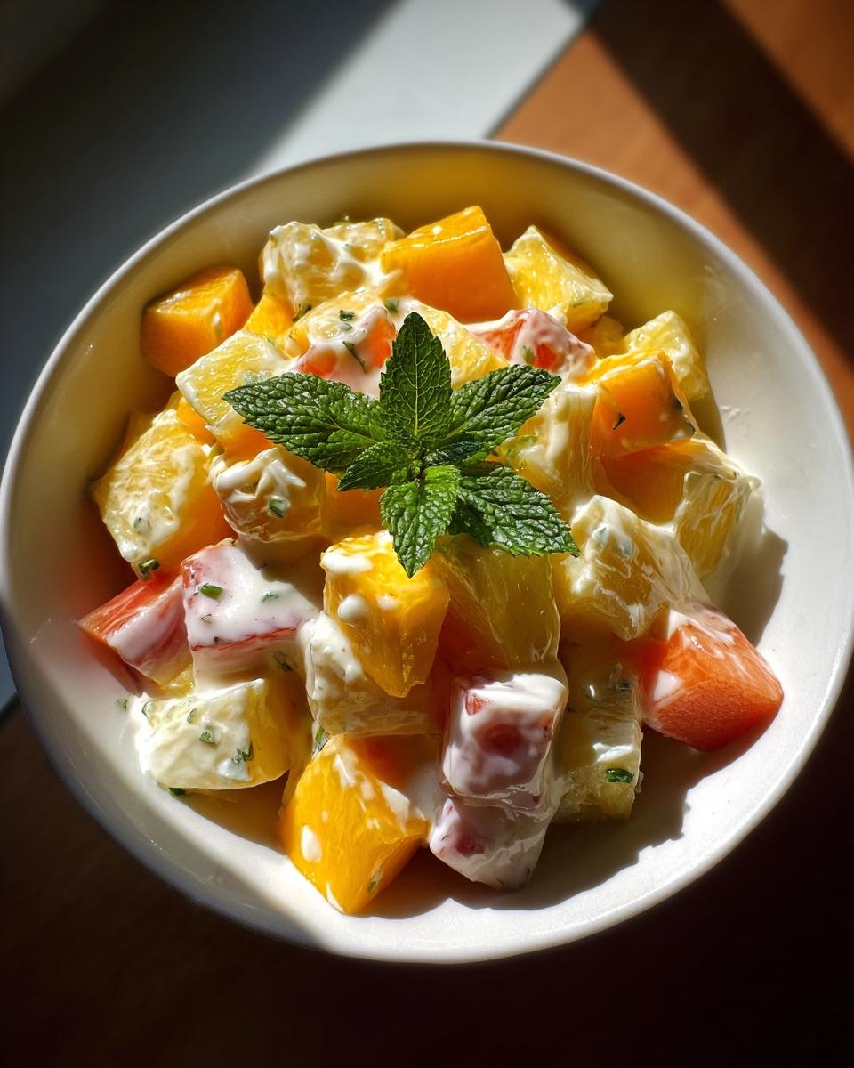 Creamy Tropical Fruit Salad - detail 3