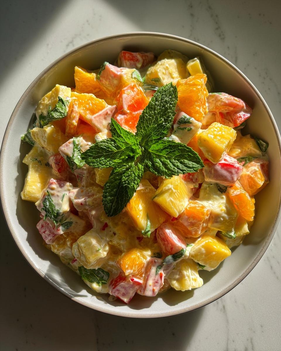 Creamy Tropical Fruit Salad - detail 4