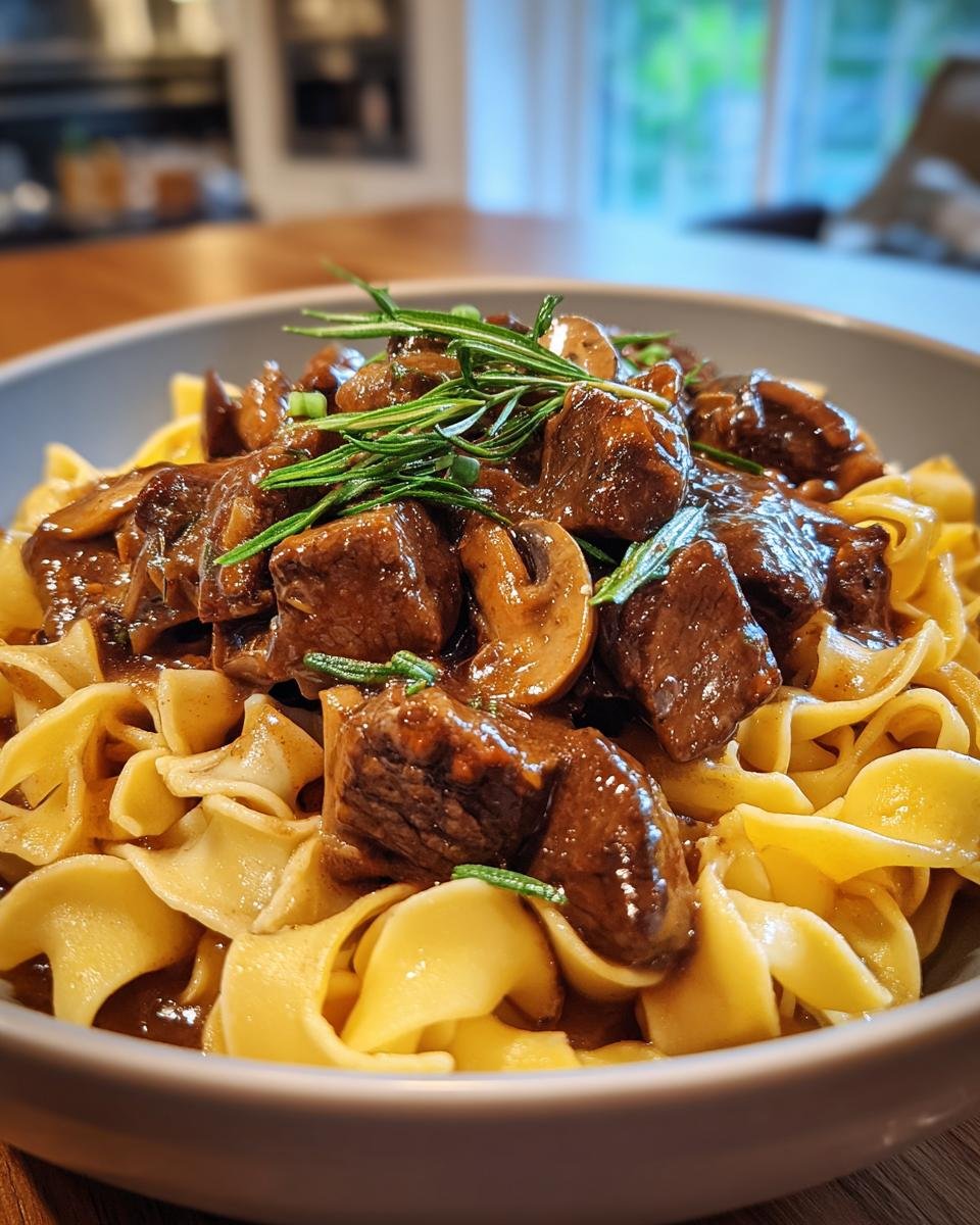 Crockpot Beef Tips and Noodles - detail 1