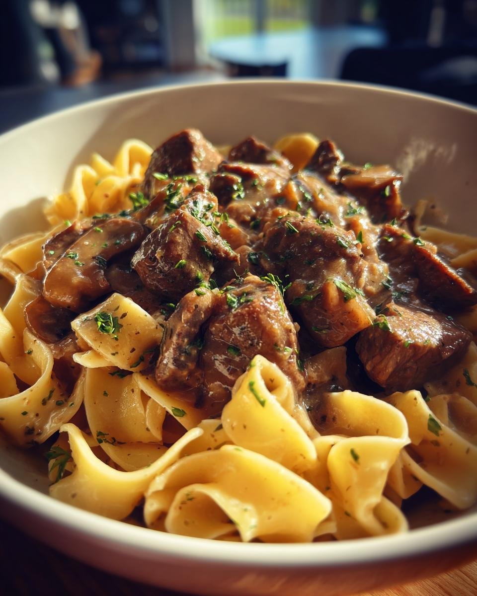 Crockpot Beef Tips and Noodles - detail 3