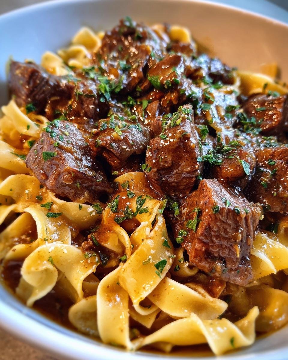 Crockpot Beef Tips and Noodles - detail 4