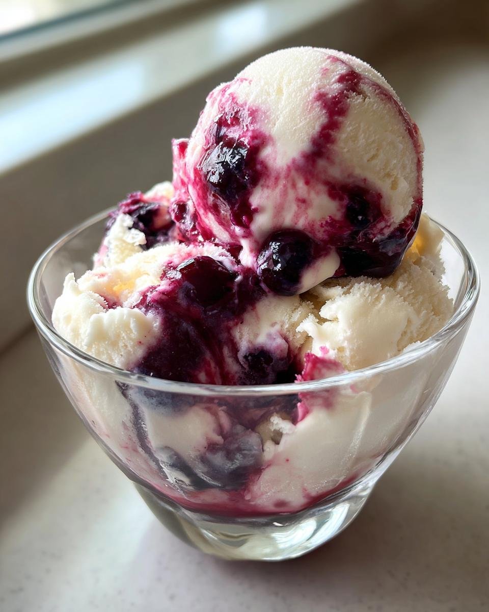 Delicious Blueberry Ice Cream - detail 1