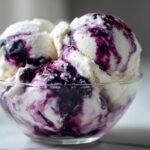 Delicious Blueberry Ice Cream