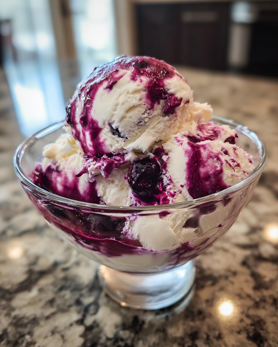 Delicious Blueberry Ice Cream - detail 4
