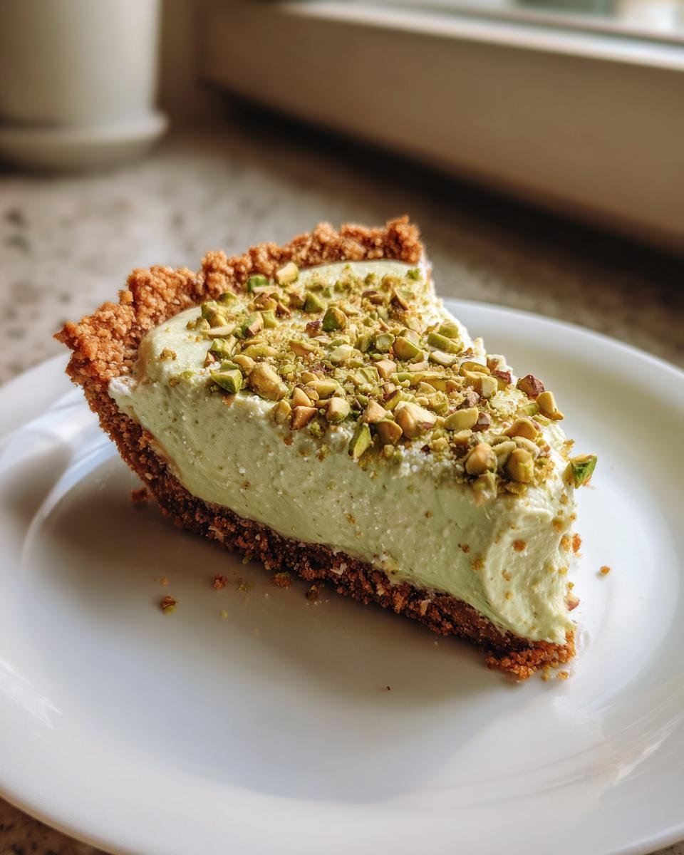 Easy No-Bake Pistachio Pie - detail 2