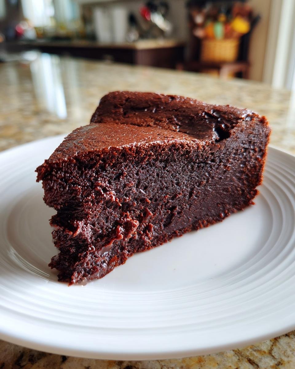 Flourless Greek Yogurt Chocolate Cake - detail 2