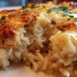 French Onion Chicken Rice Bake