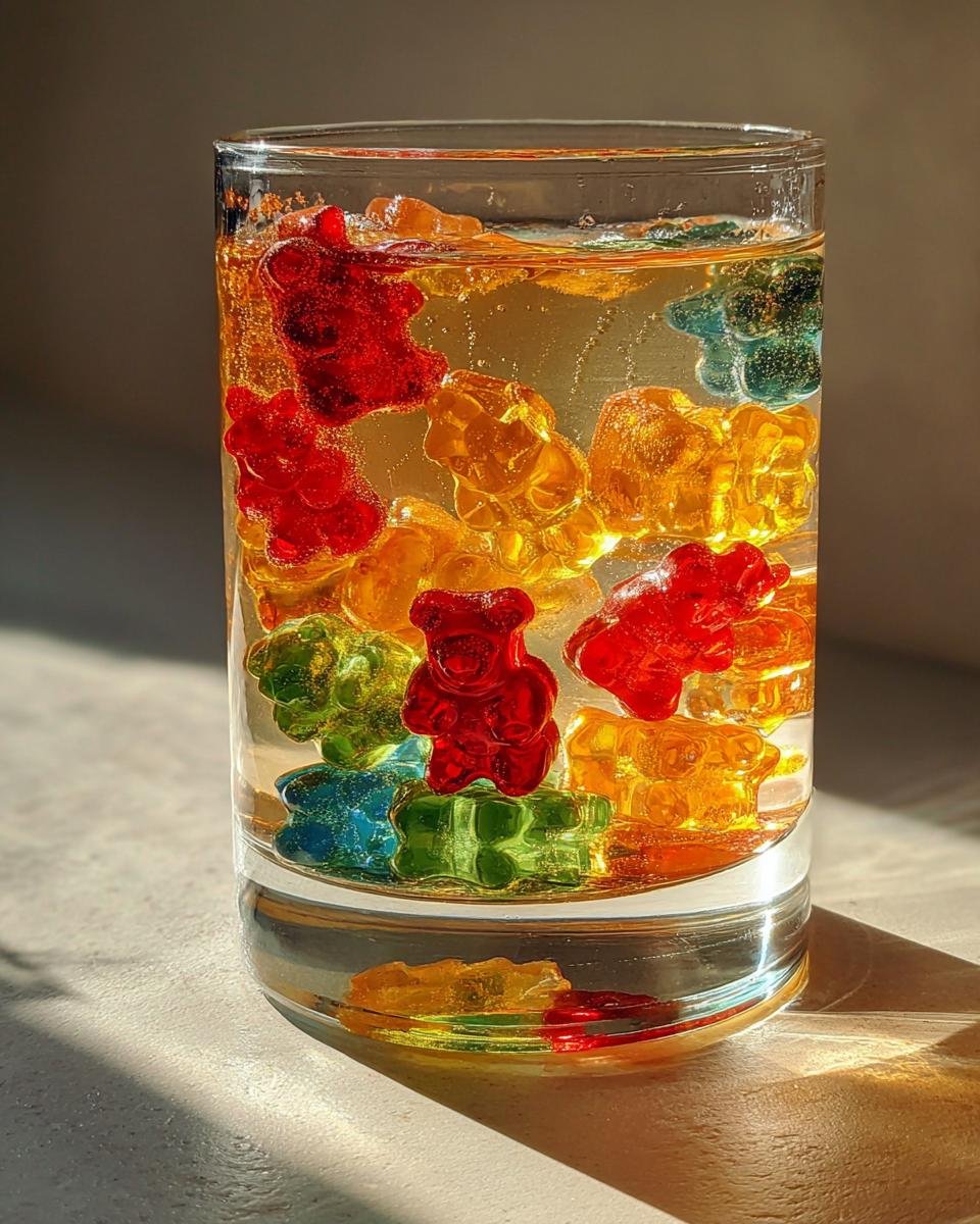 Frozen Gummy Bears in Sprite - detail 2