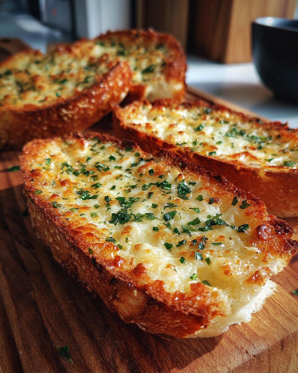 Garlic Bread with Melting Cheese: Easy and Quick Recipe - detail 3