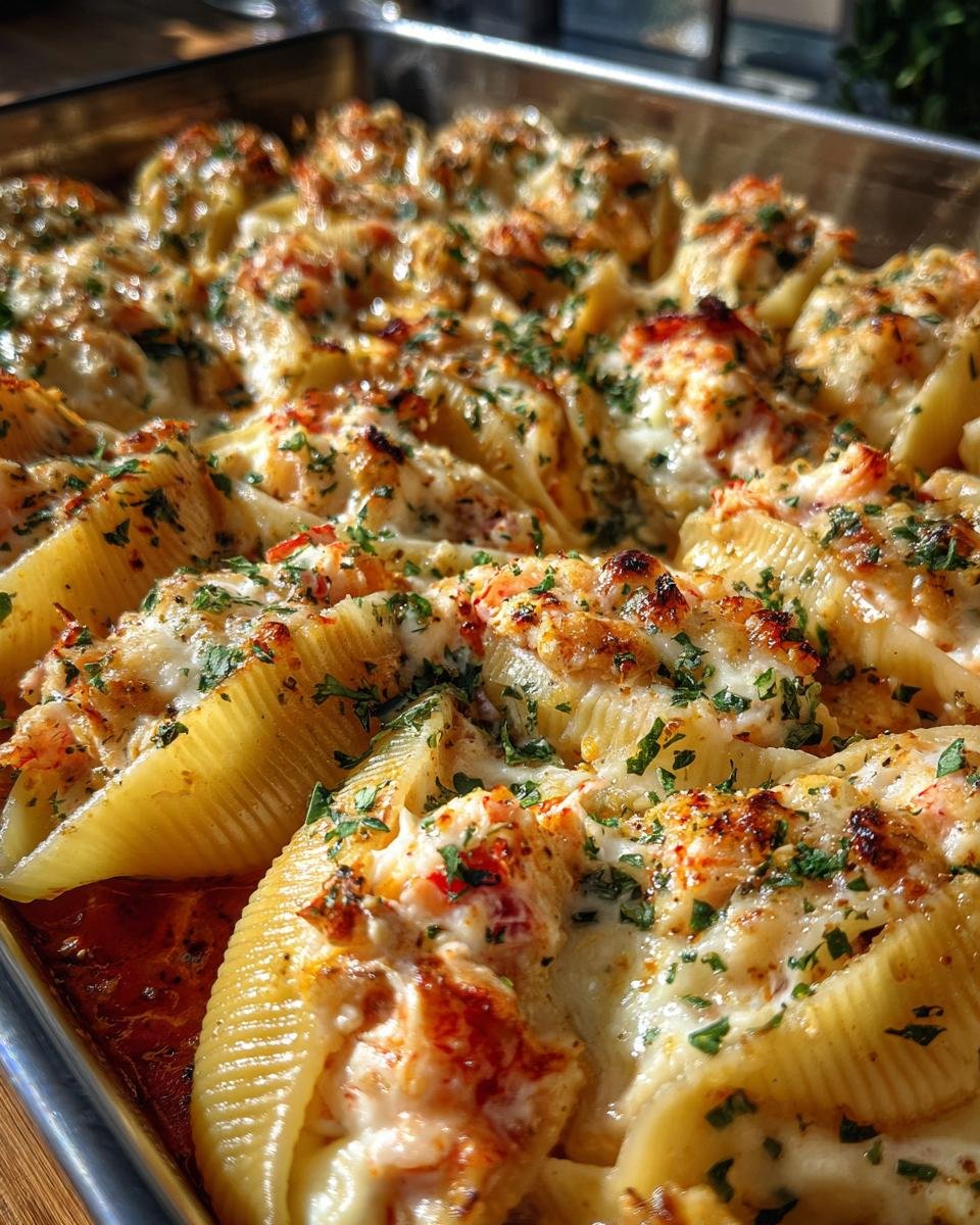 Garlic Butter Lobster Stuffed Shells - detail 3