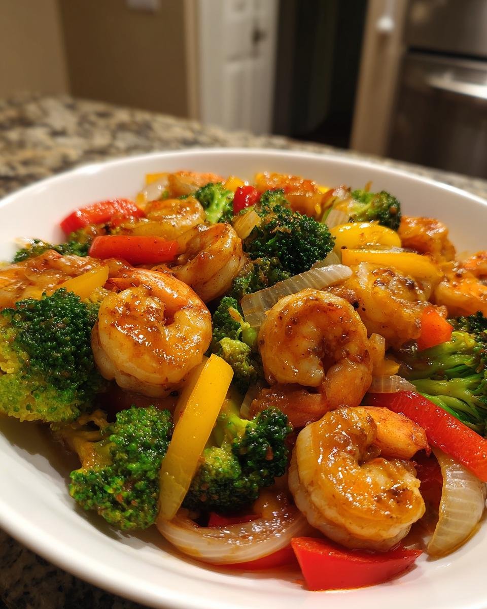 Garlic Shrimp Stir-Fry with Vegetables - detail 1