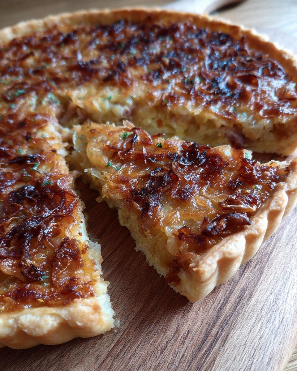 German Onion Tart - detail 2