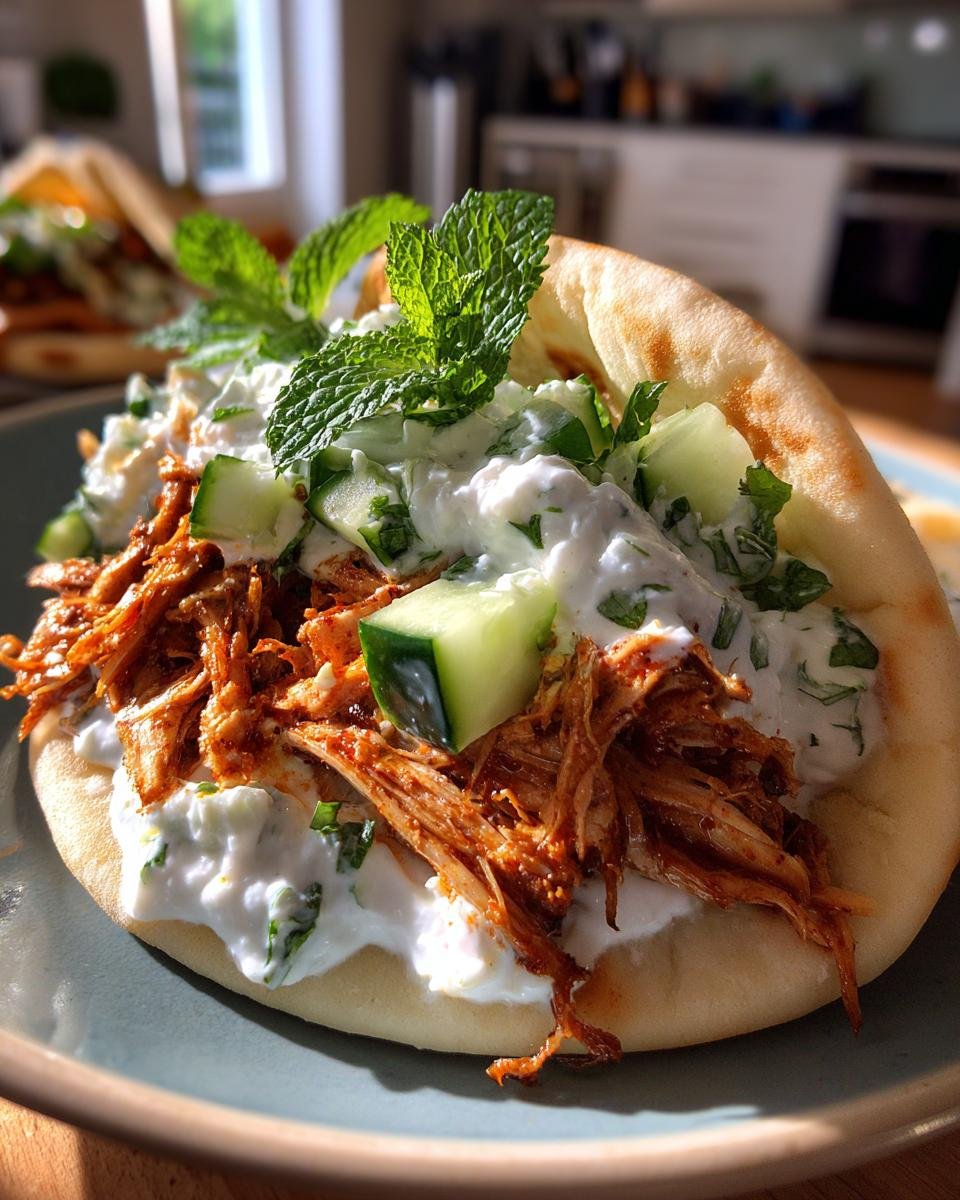 Greek Chicken Gyros with Tzatziki - detail 1