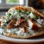 Greek Chicken Gyros with Tzatziki