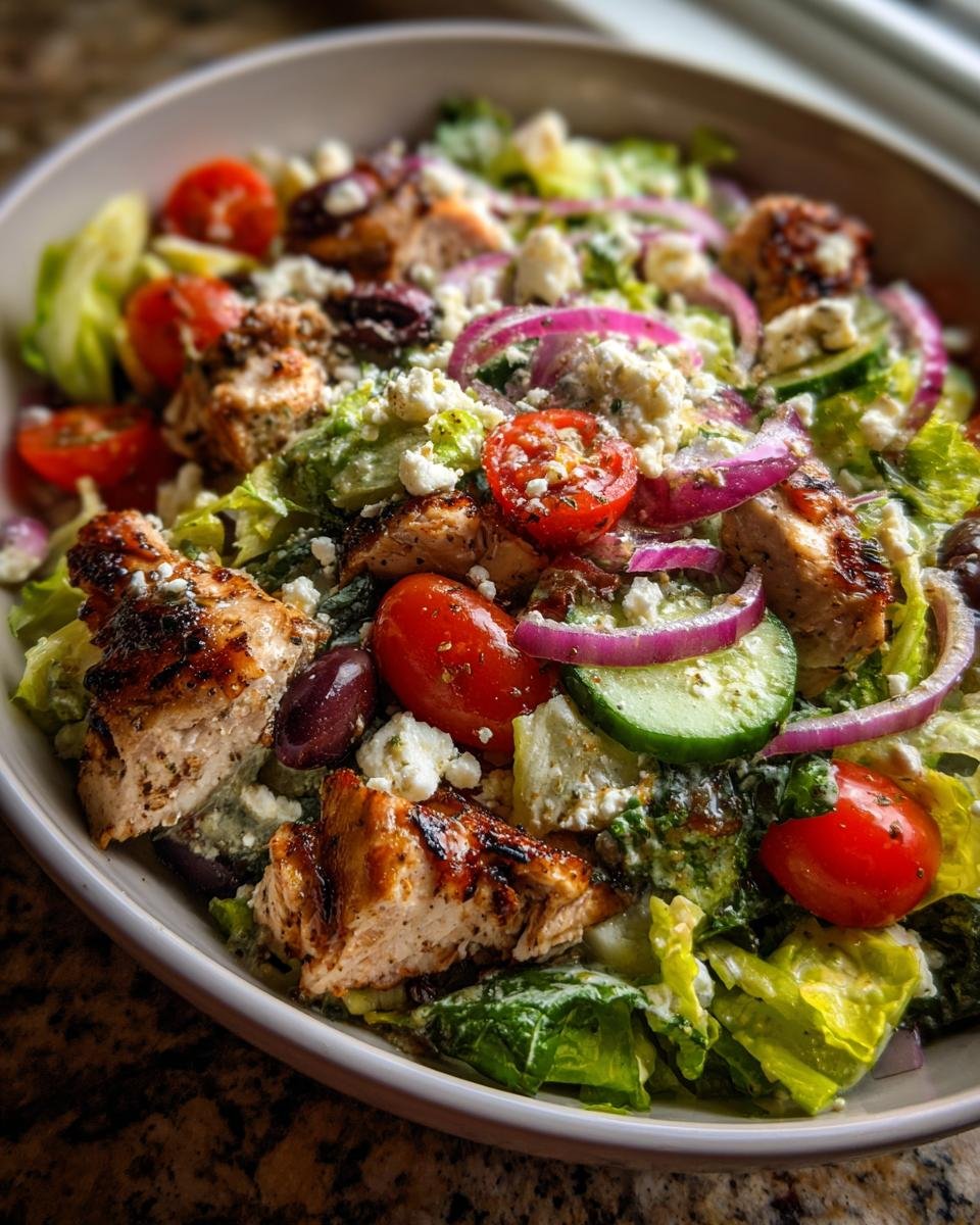 Grilled Mediterranean Chicken Salad - detail 2