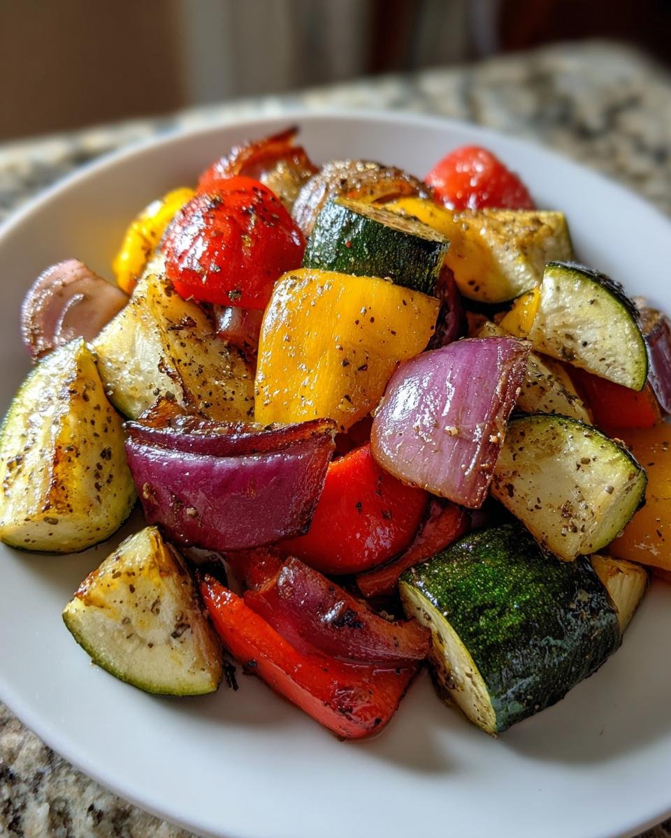 Healthy Baked Zucchini and Veggies - detail 3