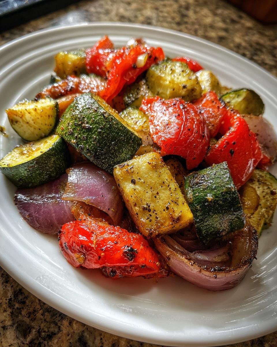 Healthy Baked Zucchini and Veggies - detail 4