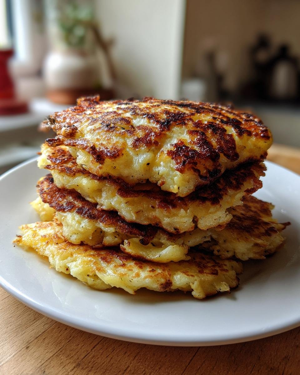 Healthy Cauliflower Cheese Pancakes - detail 3