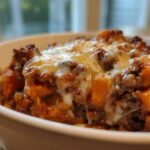 Hearty Ground Turkey and Sweet Potato Casserole