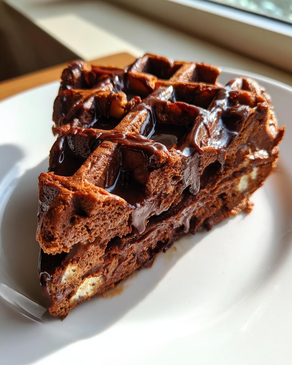 Homemade Chocolate Waffles - detail 1