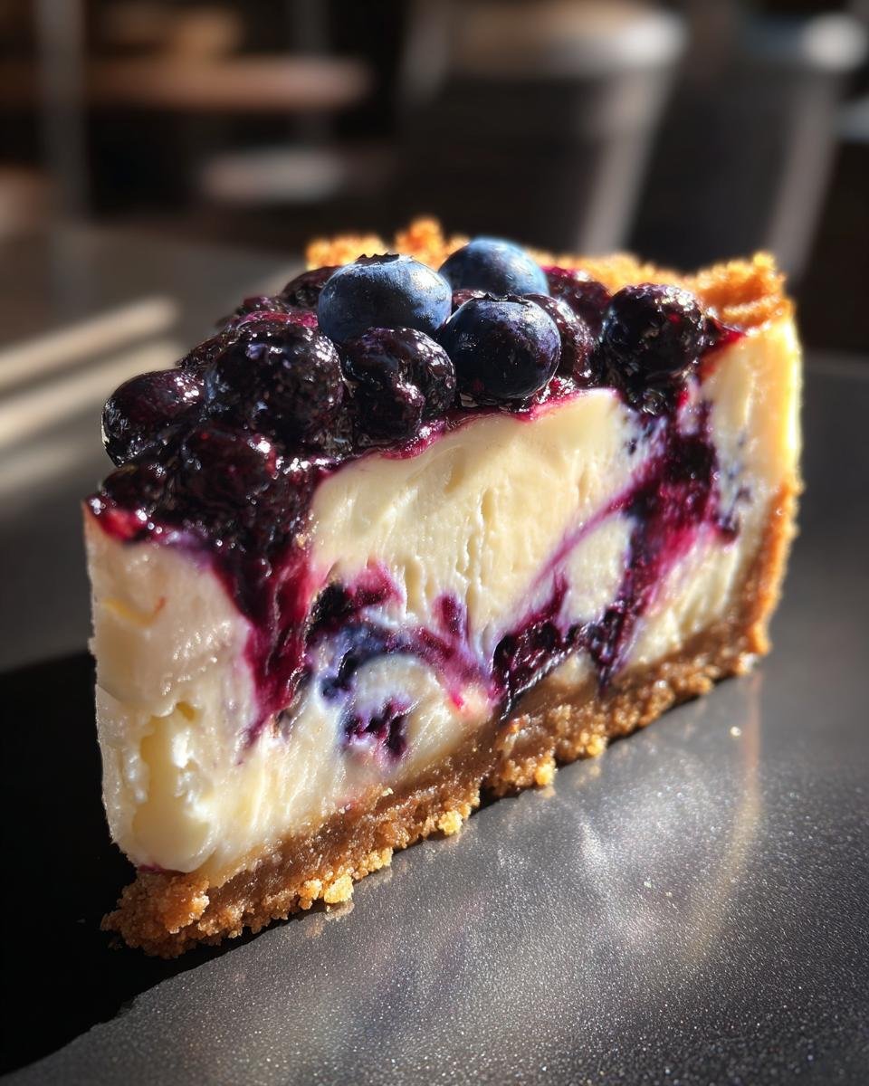 Irresistible Blueberry Dream Cheesecake - detail 2