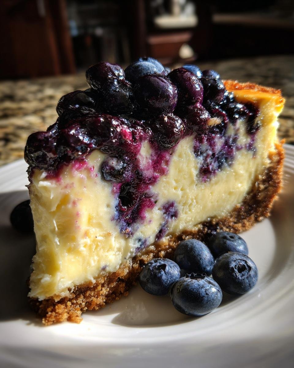 Irresistible Blueberry Dream Cheesecake - detail 3