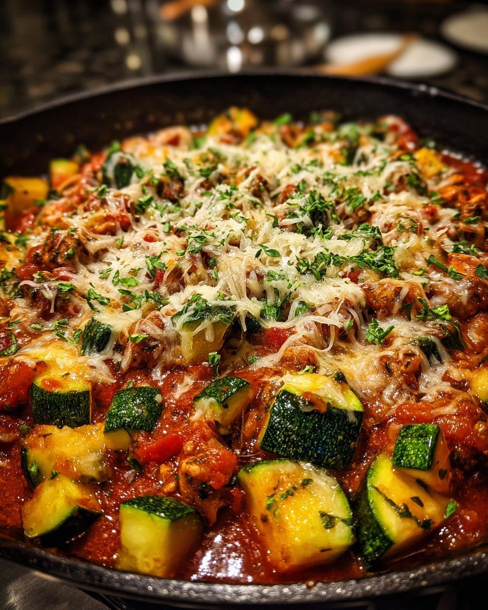 Italian Turkey Zucchini Skillet - detail 2