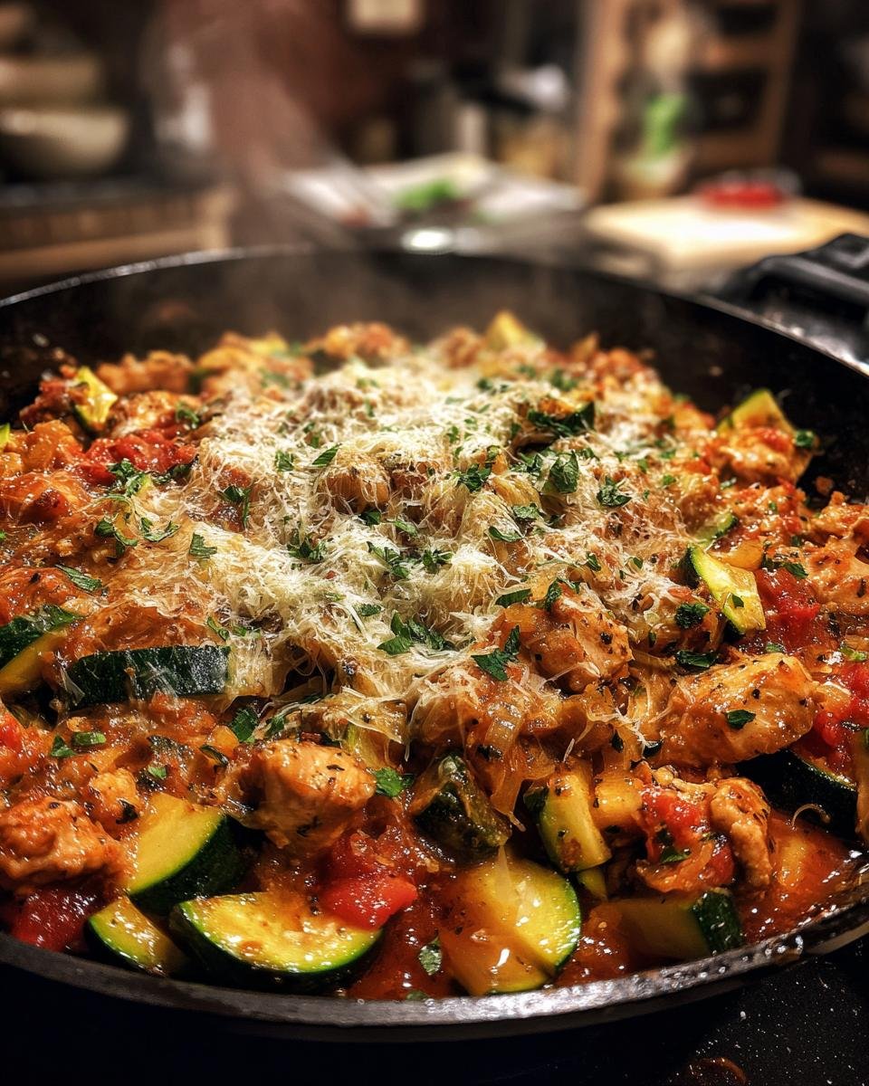 Italian Turkey Zucchini Skillet - detail 3