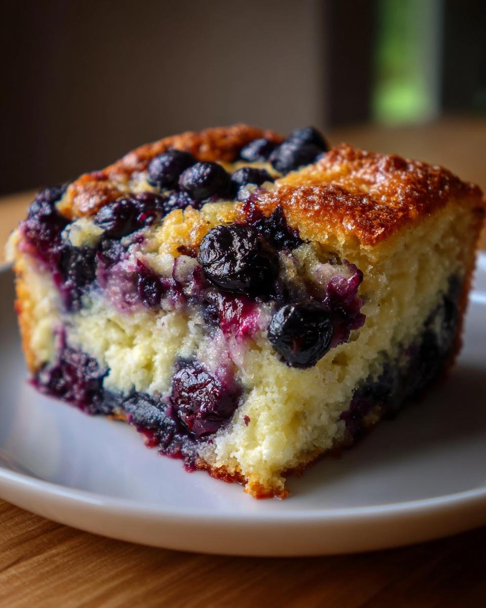 Keto Blueberry Cream Cheese Cobbler - detail 1