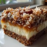 Keto Samoa Cheesecake Bars