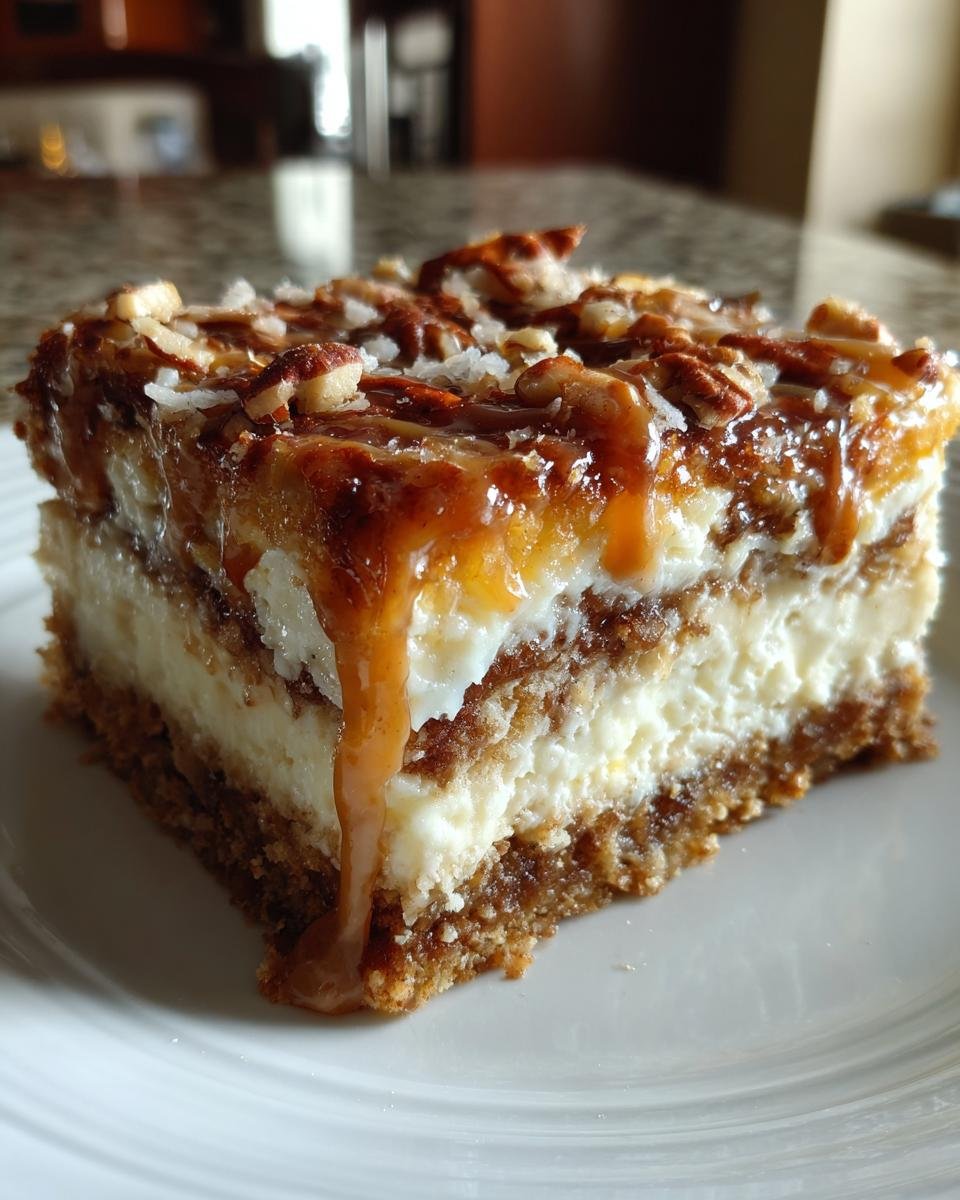 Keto Samoa Cheesecake Bars - detail 4