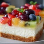 Layered Fruit Cheesecake Bars