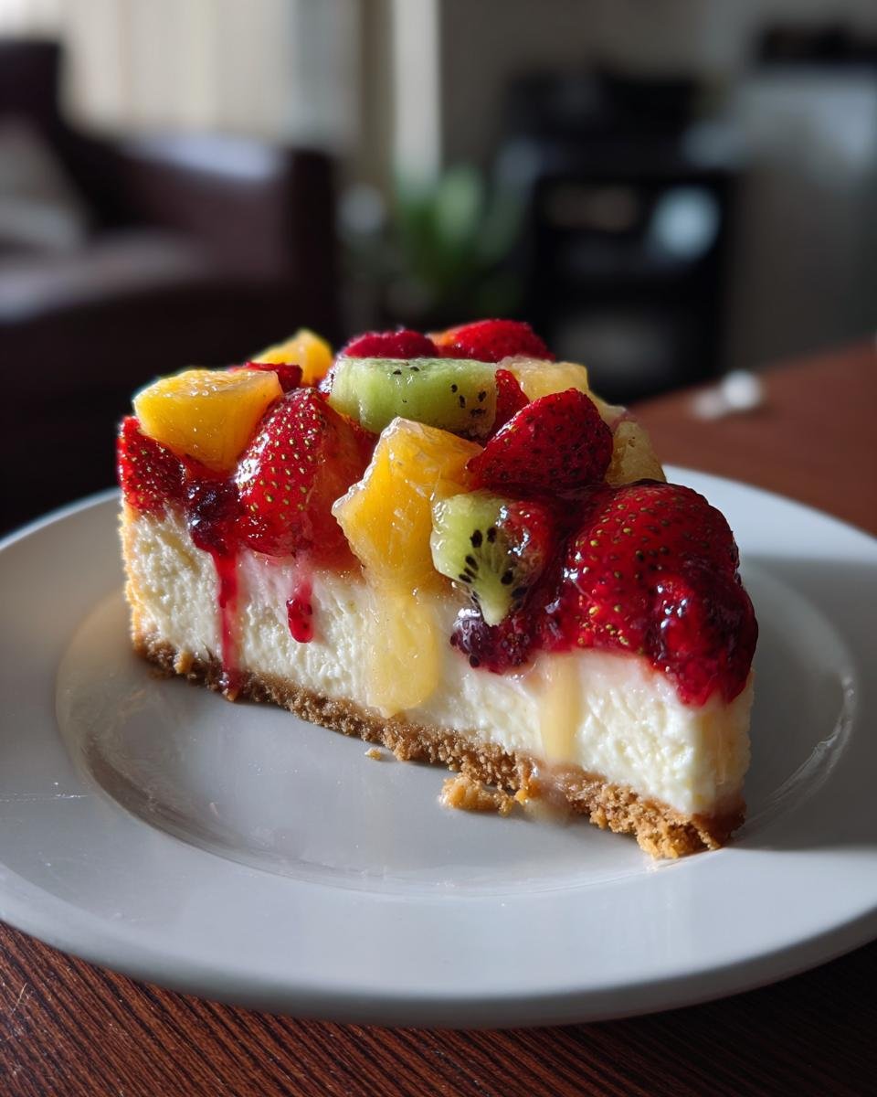 Layered Fruit Cheesecake Bars - detail 2