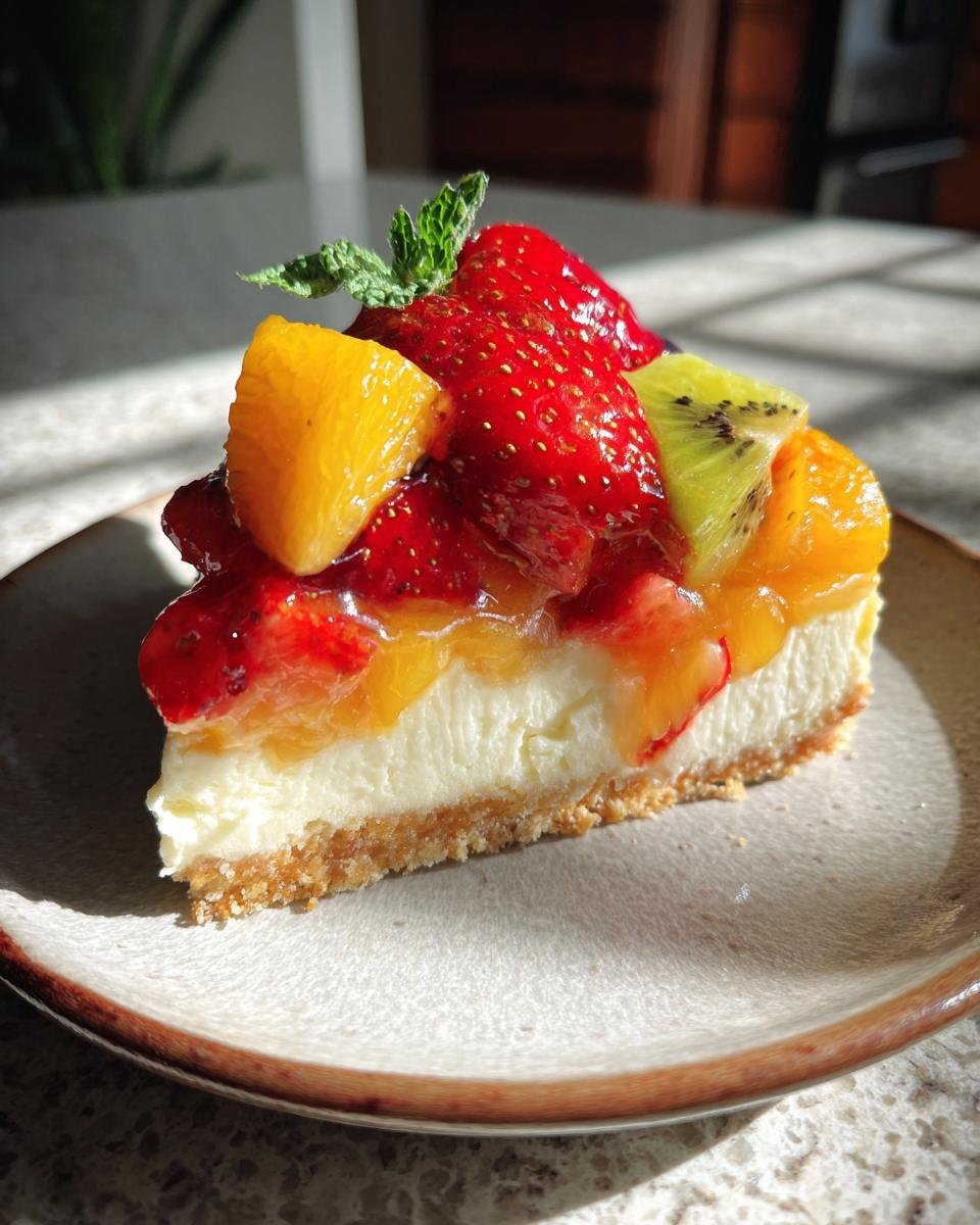 Layered Fruit Cheesecake Bars - detail 3