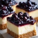 Lemon Cheesecake Squares with Blueberry Topping