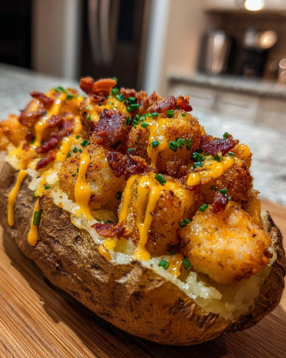 Loaded Baked Potato with Garlic Butter Steak Bites - detail 1
