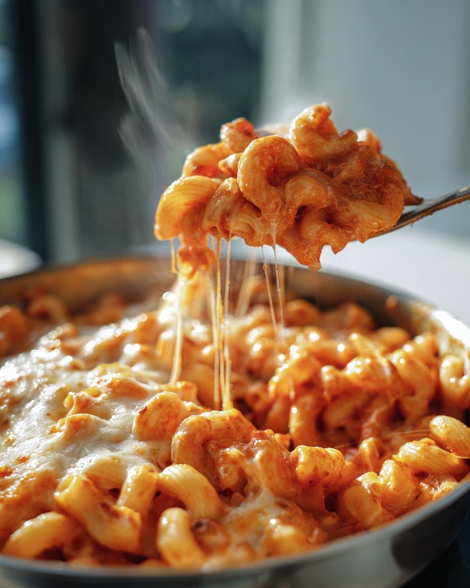 Macaroni and Cheese with Tomato Sauce - detail 1