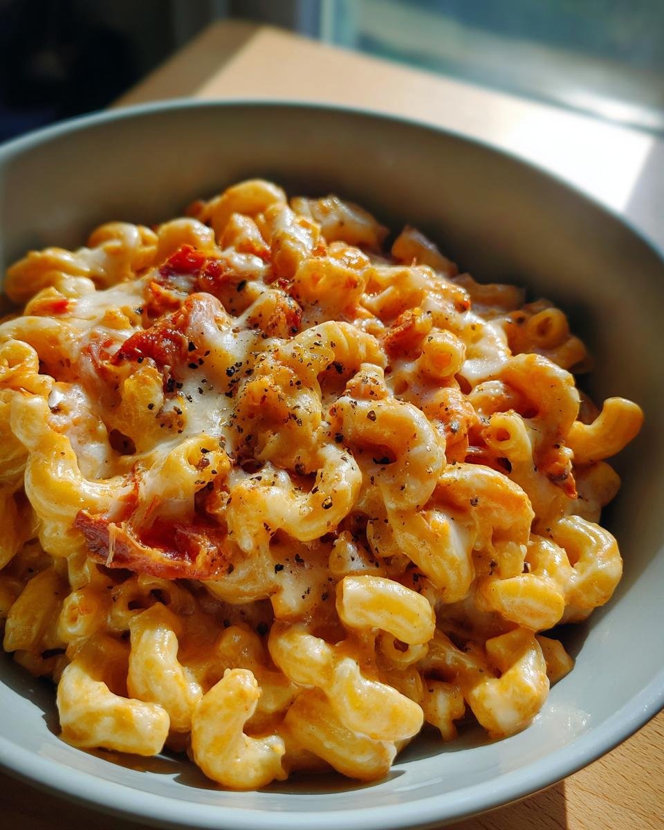 Macaroni and Cheese with Tomato Sauce - detail 3