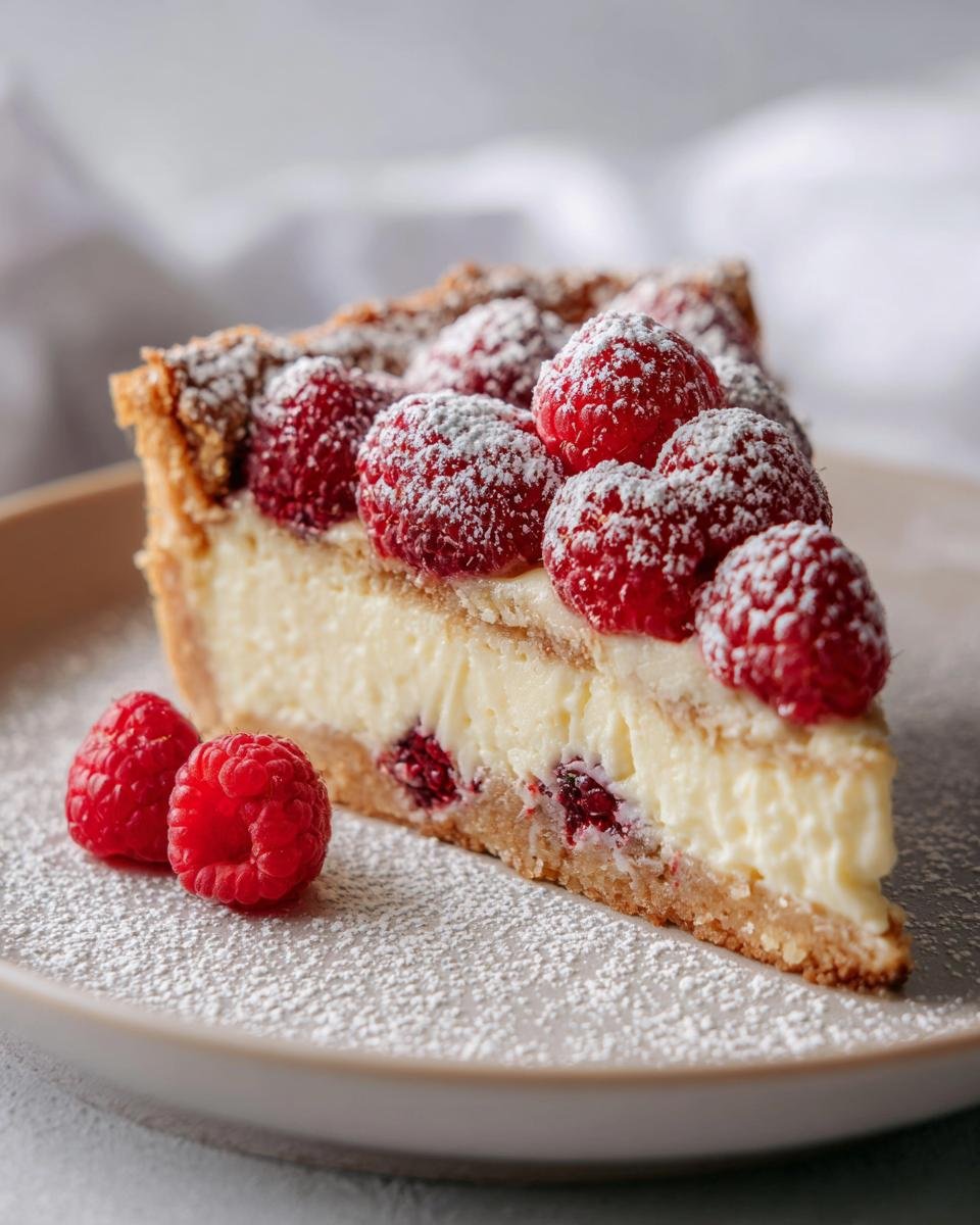 Mascarpone and Raspberry Tart - detail 1