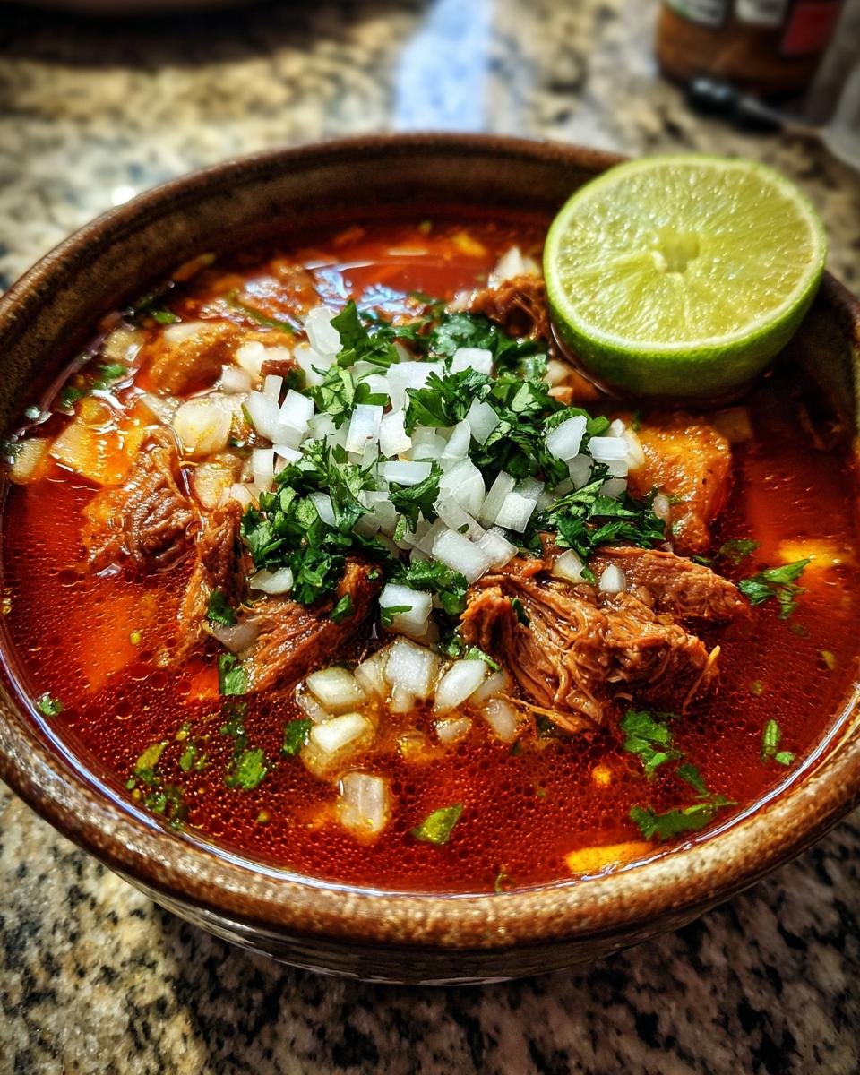 Menudo (Beef Tripe Soup) - detail 2