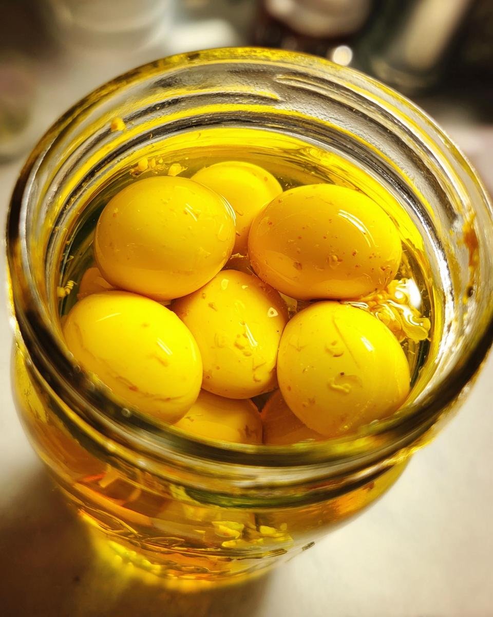Mustard Pickled Eggs - detail 2