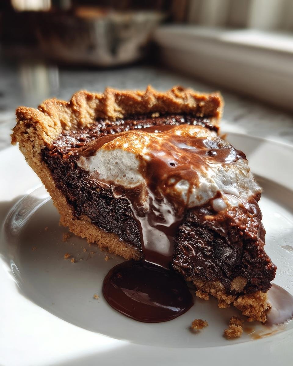 Ooey-Gooey Hot Fudge Pie - detail 2