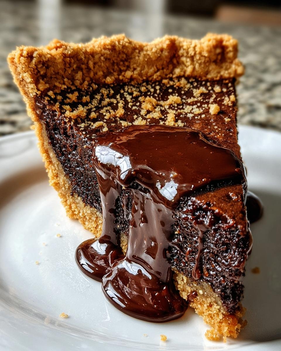 Ooey-Gooey Hot Fudge Pie - detail 3