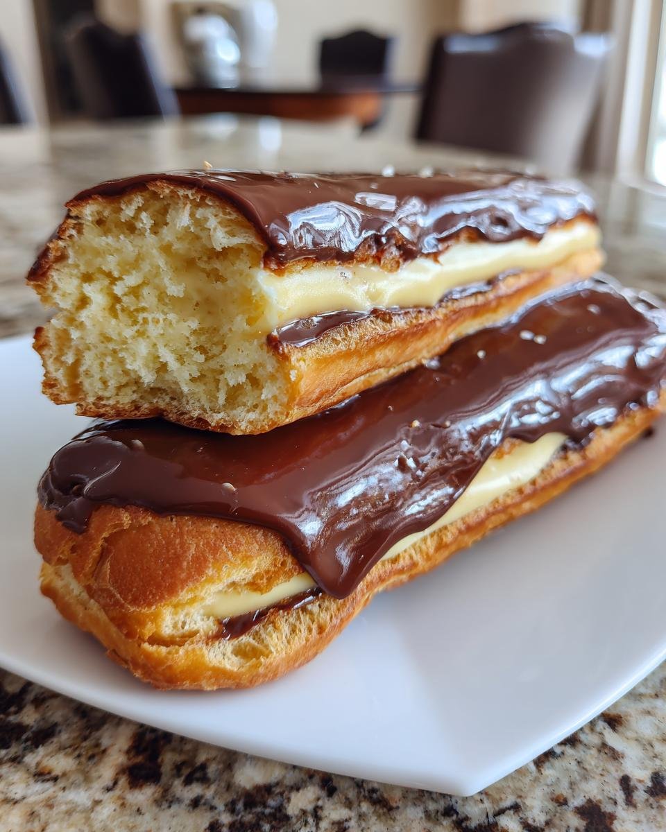 Orange and Chocolate Eclairs - detail 1