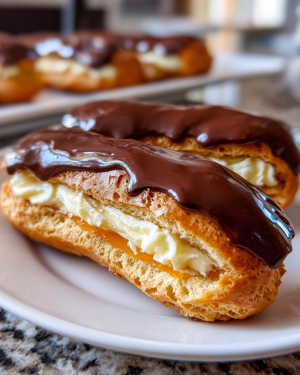 Orange and Chocolate Eclairs - detail 2